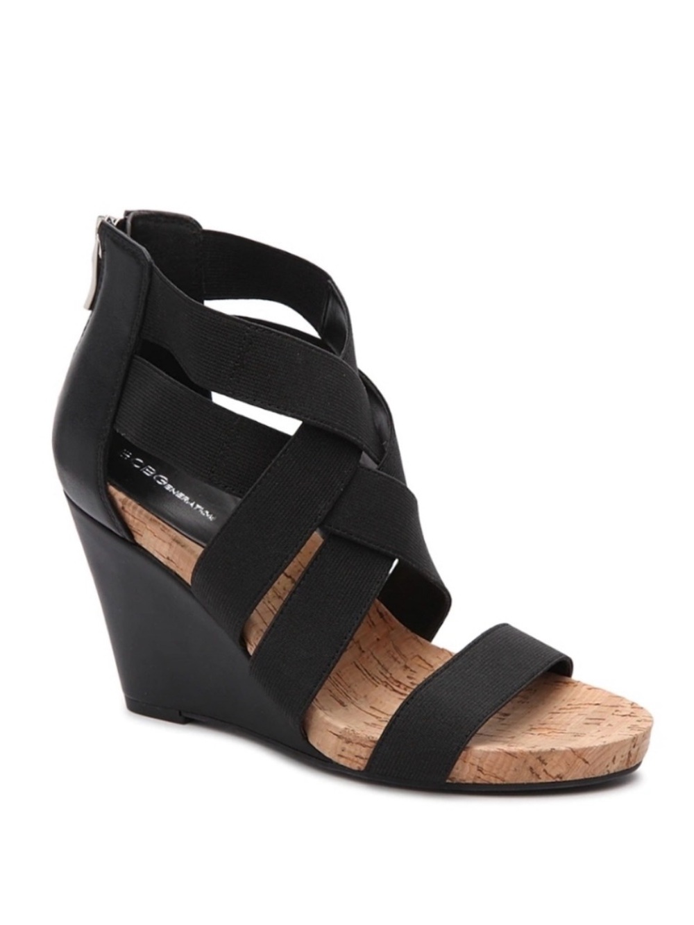 BCBGeneratiion Strappy Cork Wedge